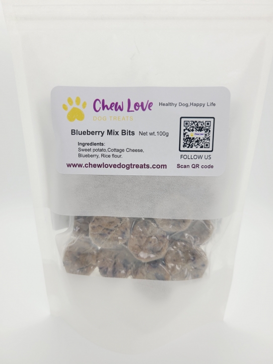 Blueberry Mix Bits by Chew Love Dog Treats